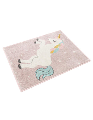 Pink 2' 2 x 3' Whimsy Kids Rectangle Rug