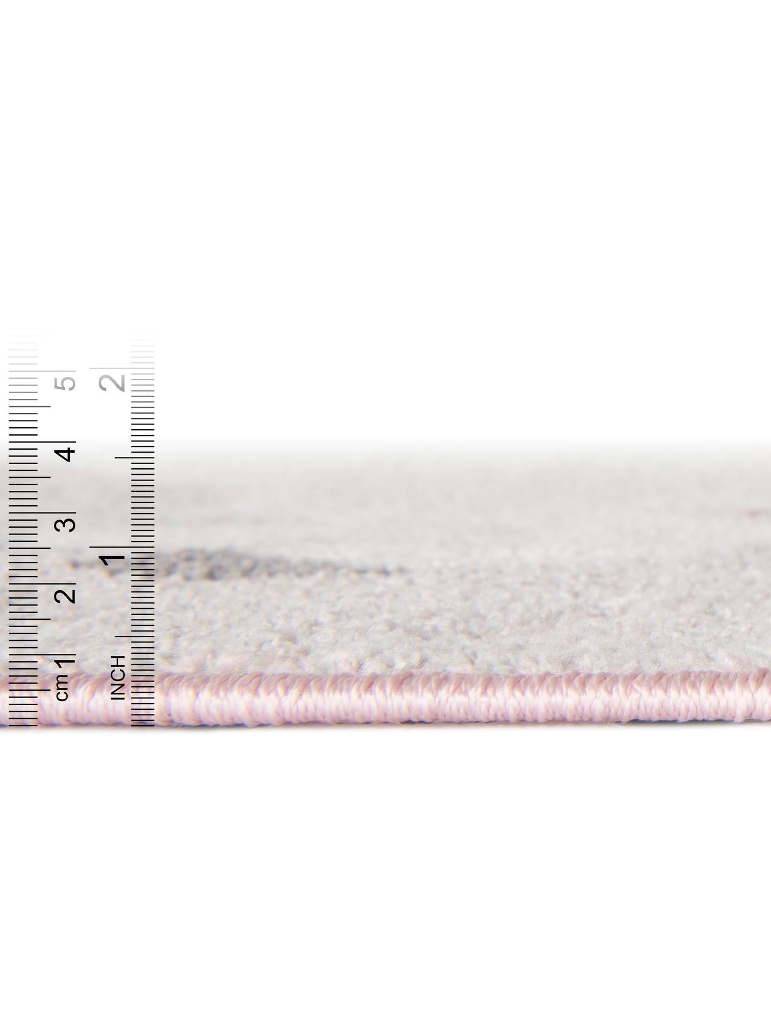 Pink 3' 11 x 5' 11 Whimsy Kids Rectangle Area Rug for Baby Nursery, Toddler Playroom,  Bedrooms Playful Fun Design Easy Clean Carpet for Sale at Rug Engine