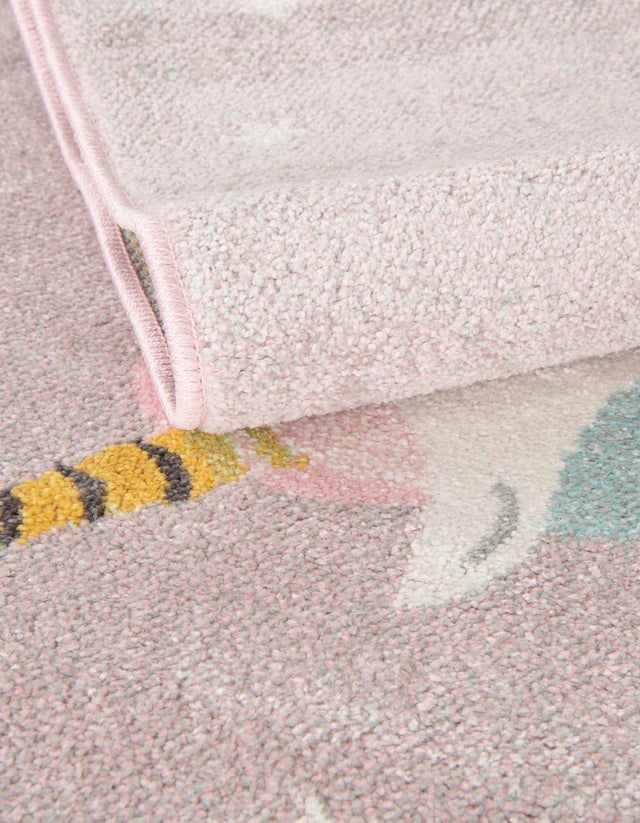 Pink 2' 2 x 3' Whimsy Kids Rectangle Rug