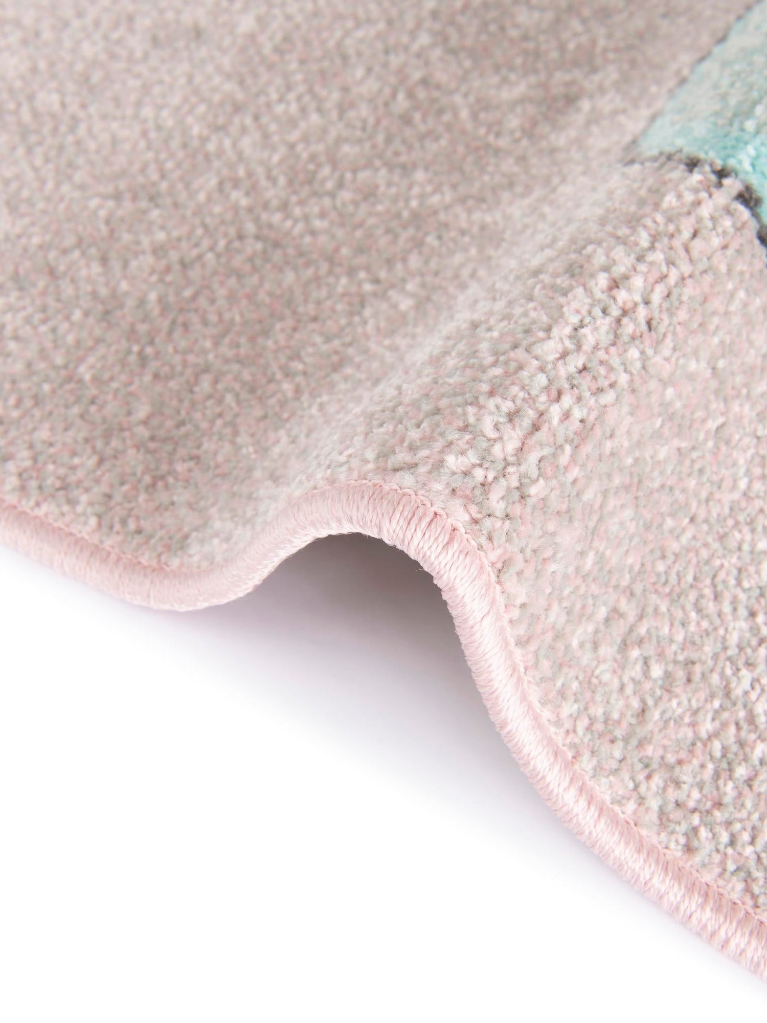 Pink 3' 11 x 5' 11 Whimsy Kids Rectangle Area Rug for Baby Nursery, Toddler Playroom,  Bedrooms Playful Fun Design Easy Clean Carpet for Sale at Rug Engine