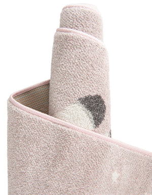 Pink 2' 2 x 3' Whimsy Kids Rectangle Rug