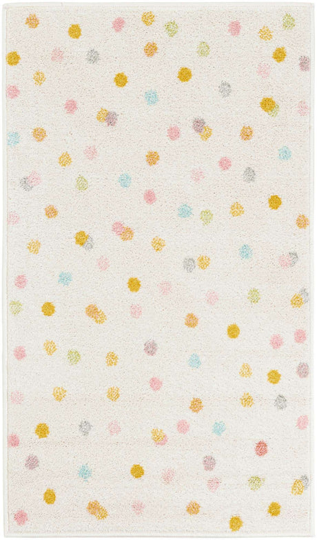 Ivory 2' 2 x 4' Whimsy Kids Runner Rug