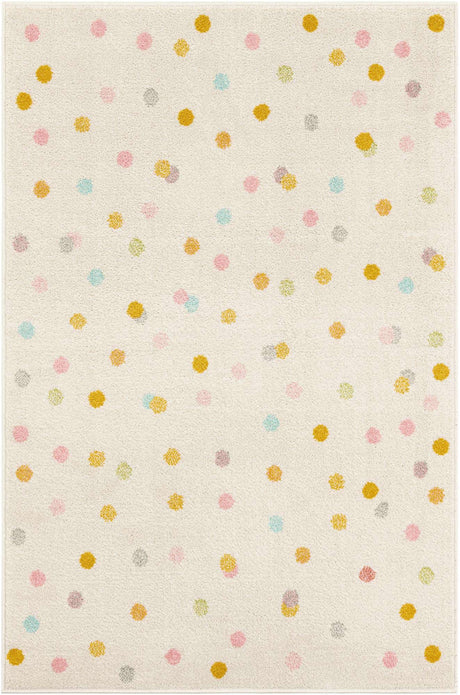 Ivory 4' x 6' Whimsy Kids Rectangle Rug