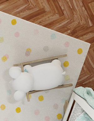 Ivory 4' x 6' Whimsy Kids Rectangle Rug