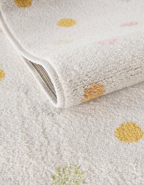 Ivory 7' 10 x 10' Whimsy Kids Rectangle Area Rug for Baby Nursery, Toddler Playroom,  Bedrooms Playful Fun Design Easy Clean Carpet for Sale at Rug Engine