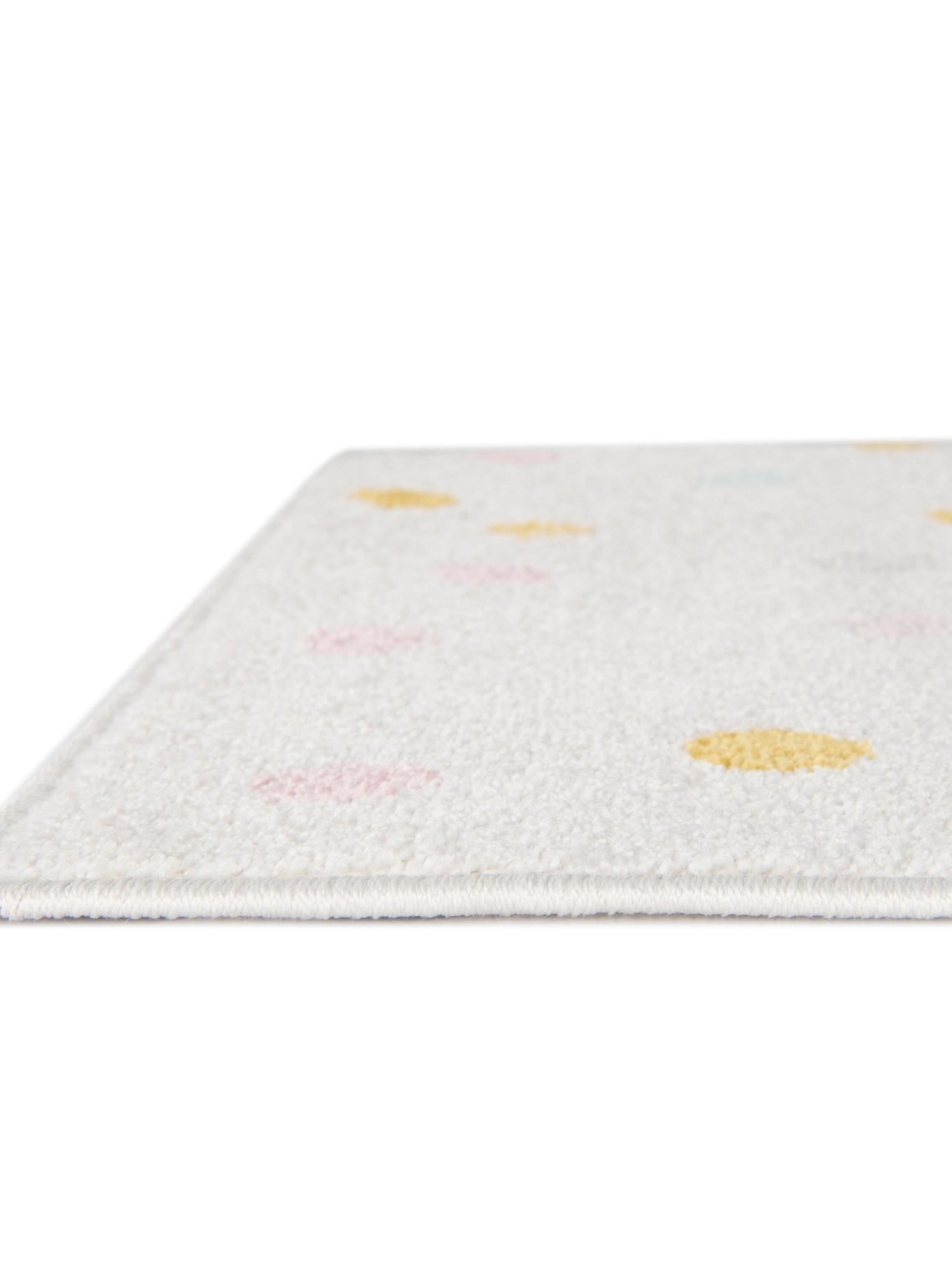 Ivory 5' 3 x 8' Whimsy Kids Rectangle Area Rug for Baby Nursery, Toddler Playroom, Bedrooms