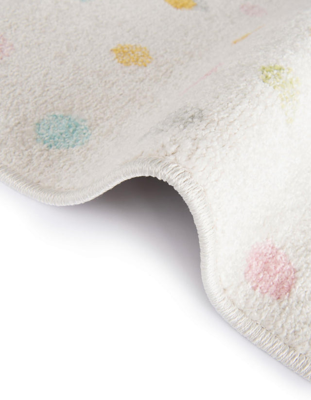 Ivory 4' x 6' Whimsy Kids Rectangle Rug