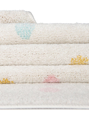 Ivory 4' x 6' Whimsy Kids Rectangle Rug
