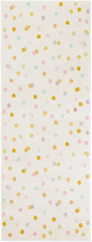 Ivory 2' 2 x 6' 1 Whimsy Kids Runner Rug