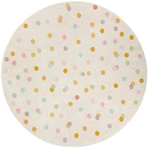Ivory 8' x 8' Whimsy Kids Round Rug