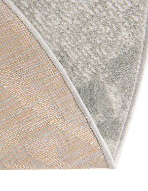Gray 5' 3 x 5' 3 Whimsy Kids Round Rug
