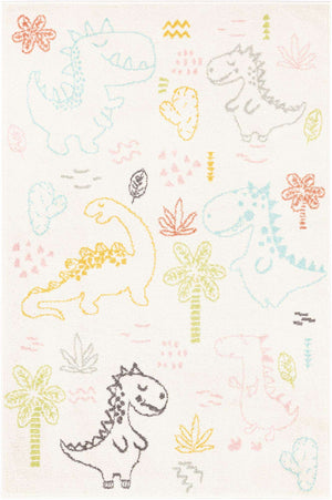 Ivory 4' x 6' Whimsy Kids Rectangle Rug