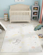 Ivory 4' x 6' Whimsy Kids Rectangle Rug