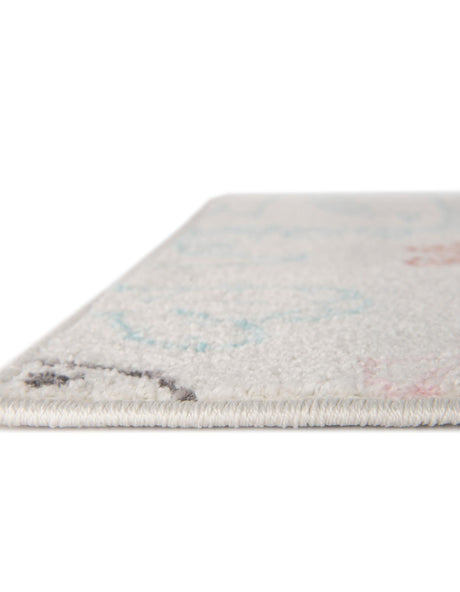 Ivory 7' 10 x 10' Whimsy Kids Rectangle Area Rug for Baby Nursery, Toddler Playroom,  Bedrooms Playful Fun Design Easy Clean Carpet for Sale at Rug Engine