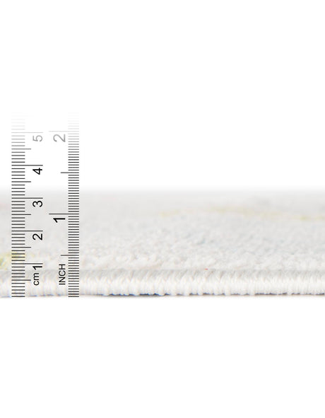 Ivory 2' 2 x 3' 11 Whimsy Kids Runner Area Rug for Baby Nursery, Toddler Playroom,  Bedrooms Playful Fun Design Easy Clean Carpet for Sale at Rug Engine