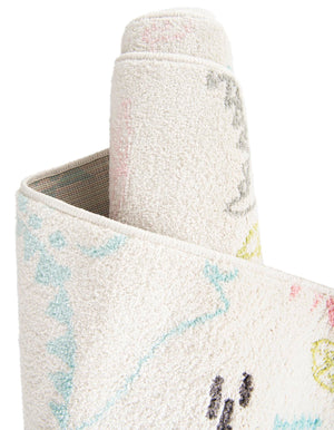 Ivory 2' 2 x 4' Whimsy Kids Runner Rug