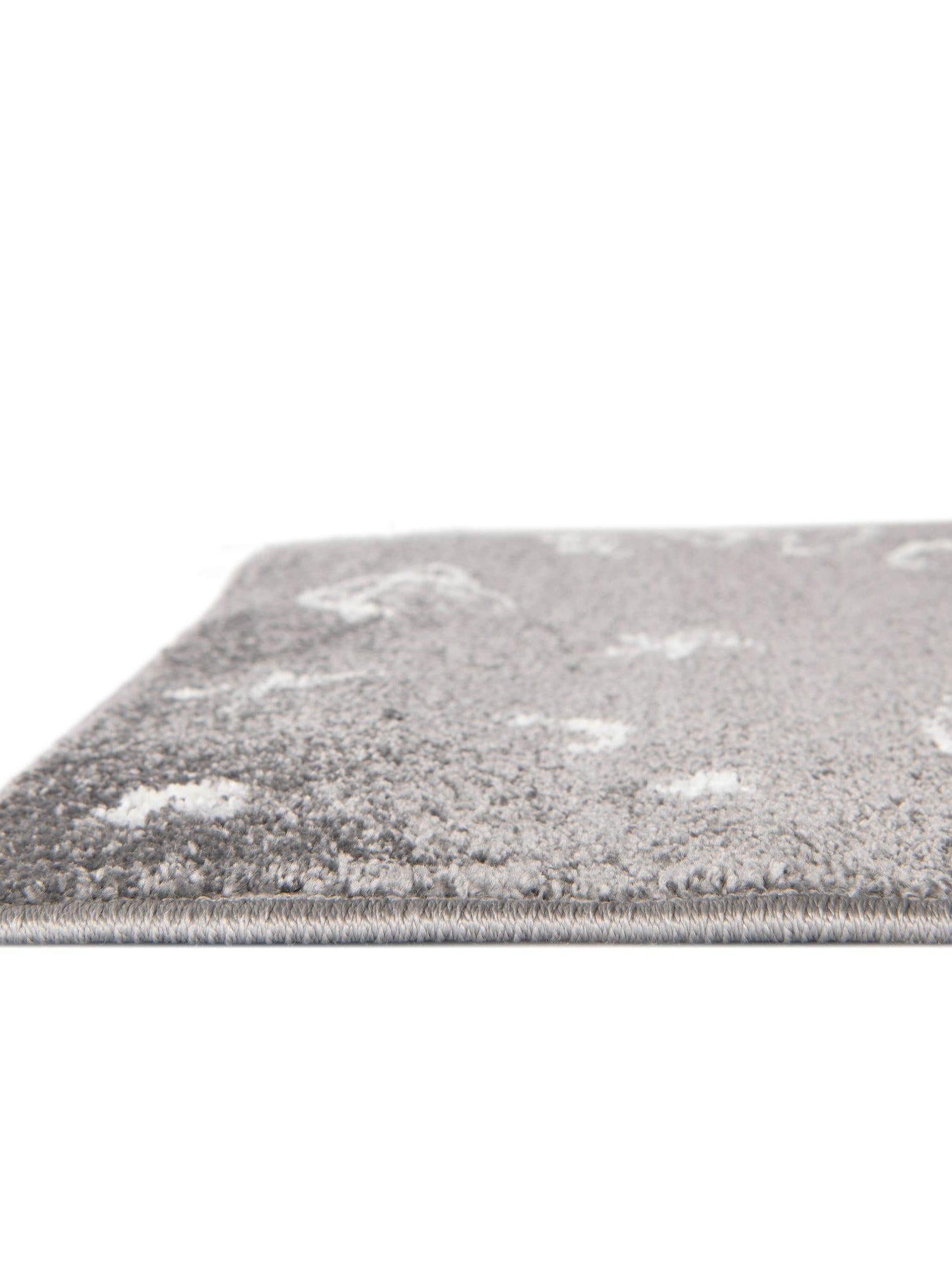 Gray 7' 10 x 10' Whimsy Kids Rectangle Area Rug for Baby Nursery, Toddler Playroom, Bedrooms