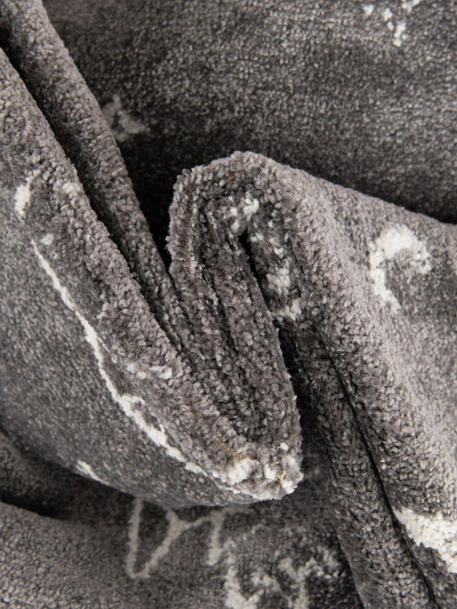 Gray 5' 3 x 8' Whimsy Kids Rectangle Area Rug for Baby Nursery, Toddler Playroom, Bedrooms