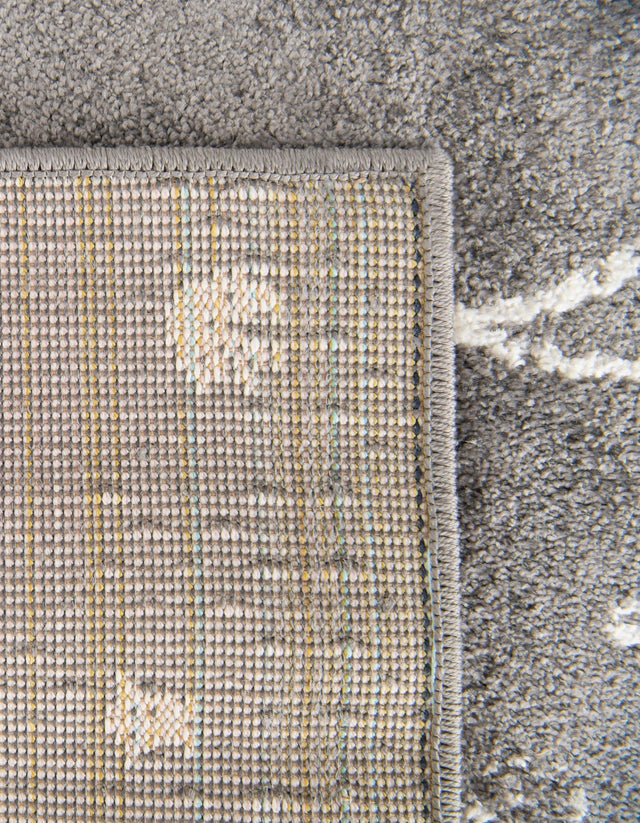 Gray 5' 3 x 8' Whimsy Kids Rectangle Rug