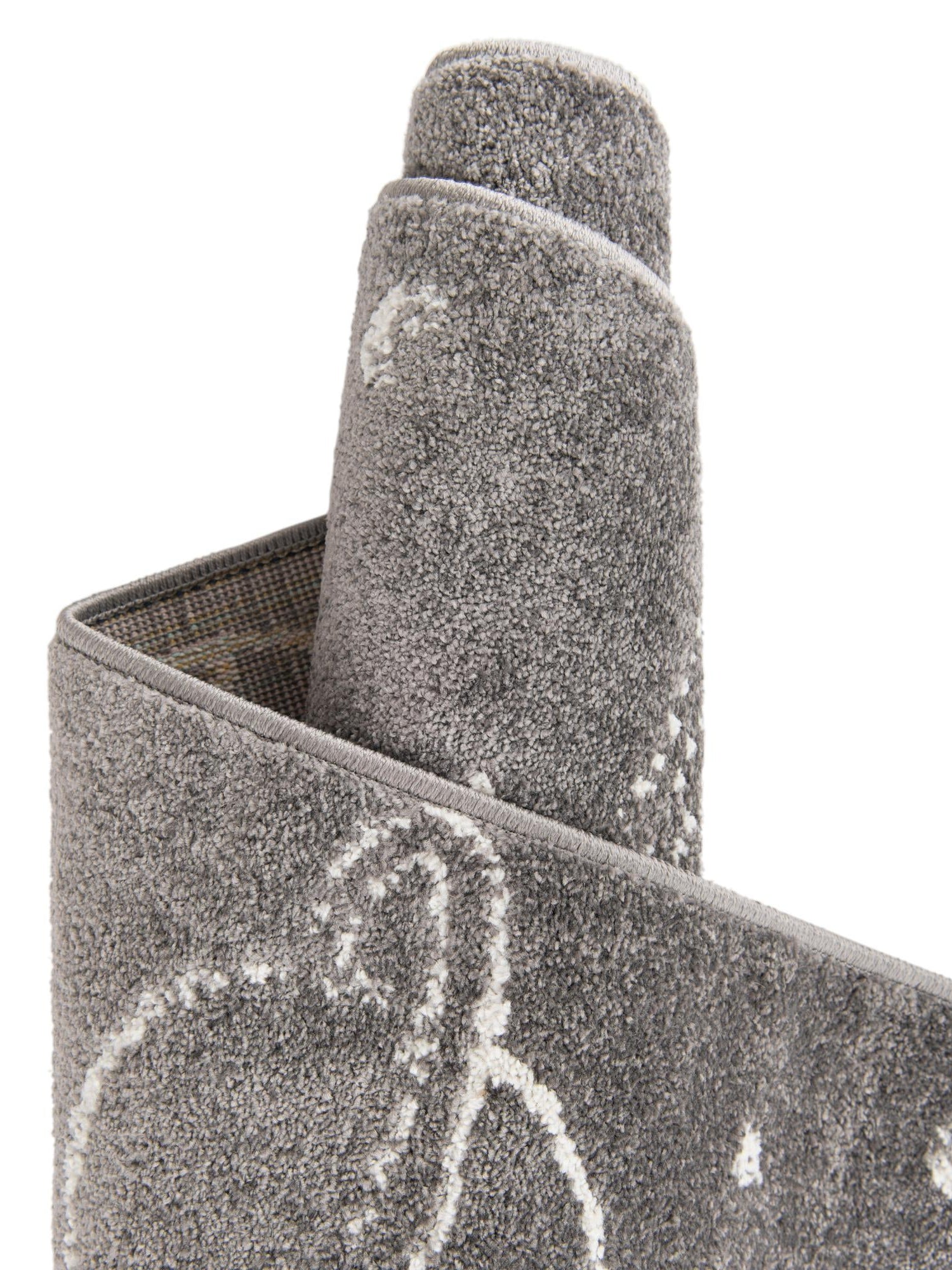 Gray 7' 10 x 10' Whimsy Kids Rectangle Area Rug for Baby Nursery, Toddler Playroom, Bedrooms