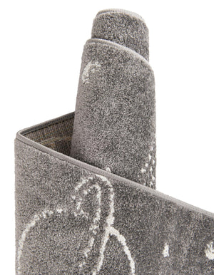 Gray 8' x 10' Whimsy Kids Rectangle Rug
