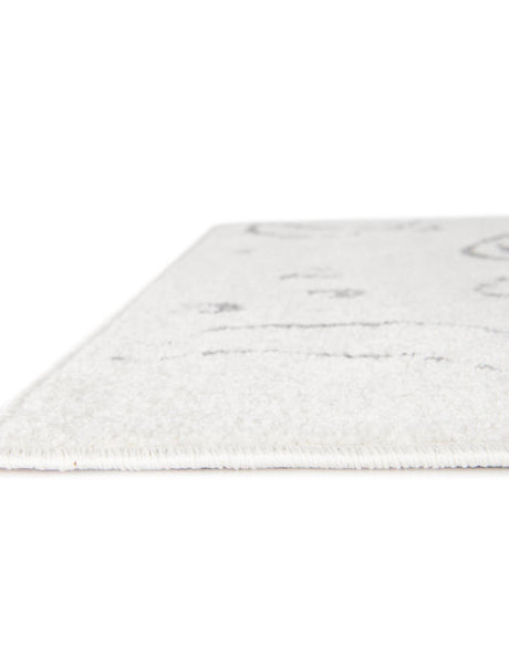 Ivory 7' 10 x 10' Whimsy Kids Rectangle Area Rug for Baby Nursery, Toddler Playroom,  Bedrooms Playful Fun Design Easy Clean Carpet for Sale at Rug Engine