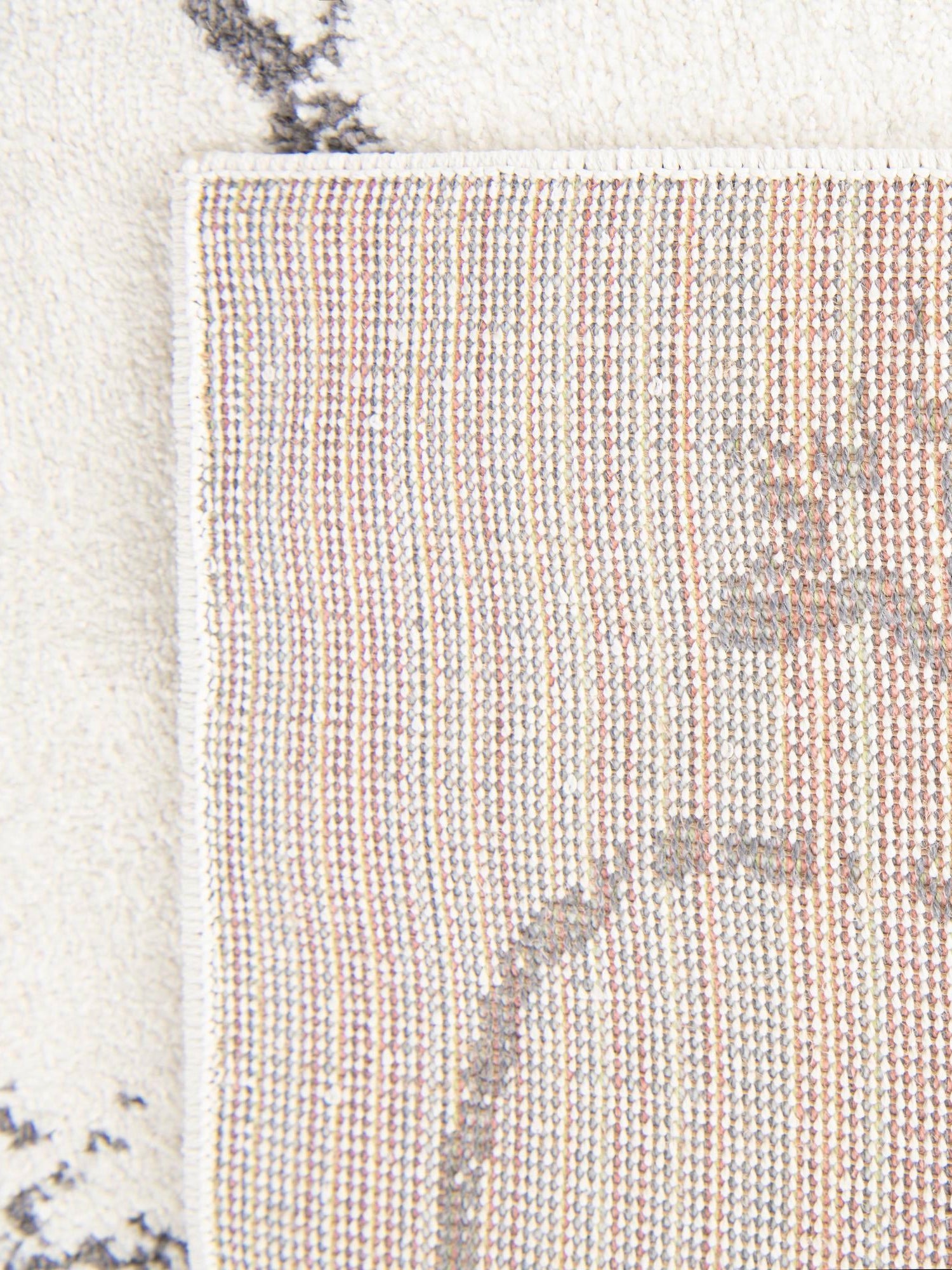 Ivory 5' 3 x 8' Whimsy Kids Rectangle Area Rug for Baby Nursery, Toddler Playroom, Bedrooms