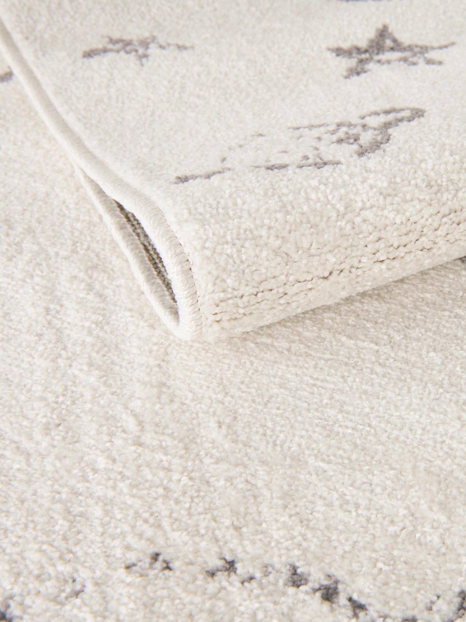 Ivory 2' 2 x 6' 1 Whimsy Kids Runner Area Rug for Baby Nursery, Toddler Playroom, Bedrooms