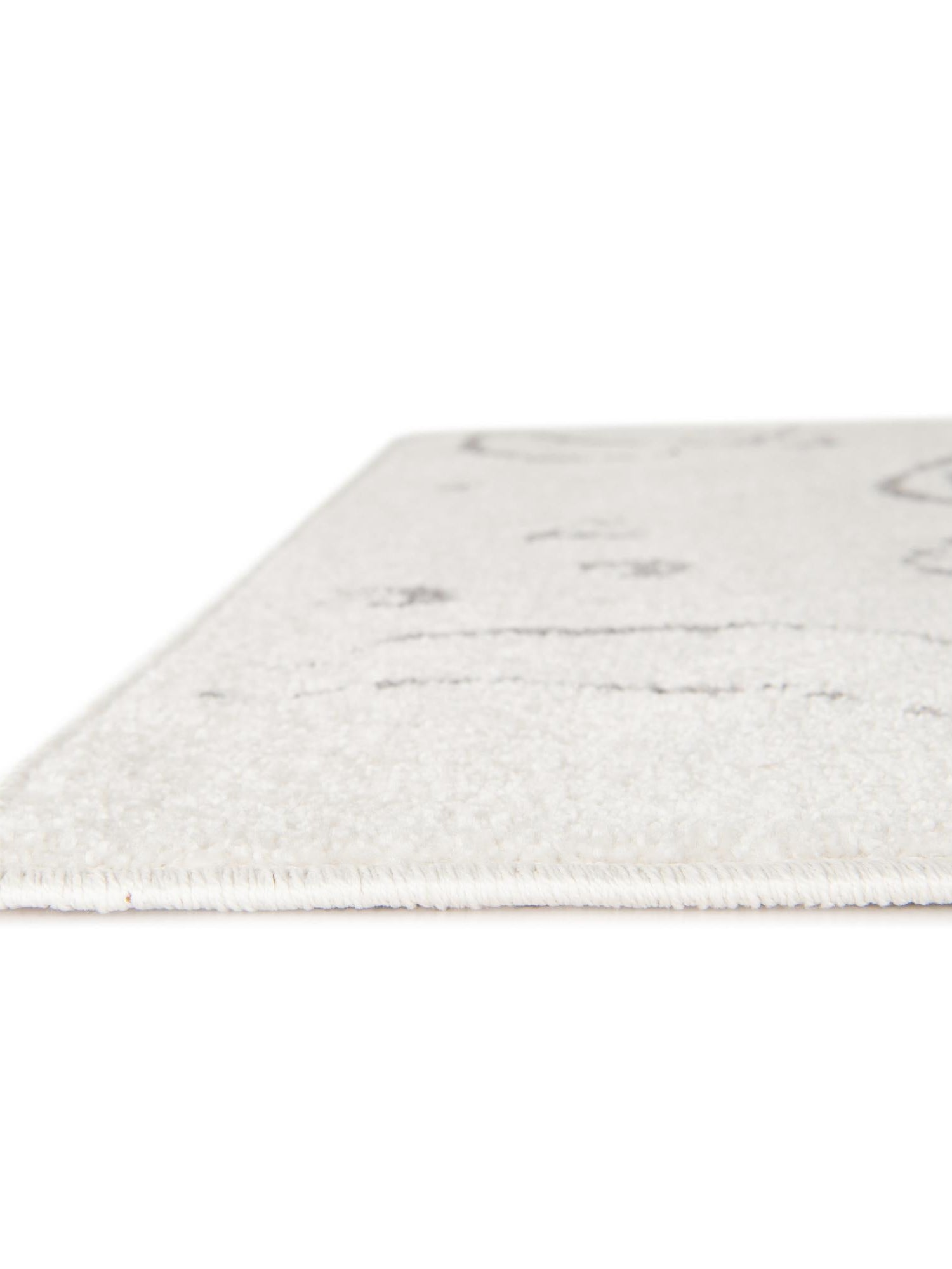 Ivory 2' 2 x 6' 1 Whimsy Kids Runner Area Rug for Baby Nursery, Toddler Playroom, Bedrooms