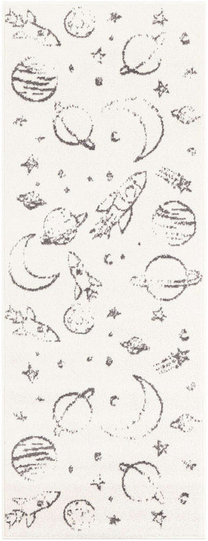 Ivory 2' 2 x 6' 1 Whimsy Kids Runner Rug