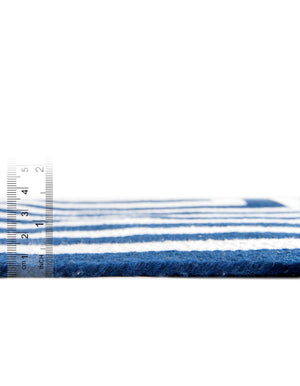 Washable Navy Blue and White 10' x 10' Eco Verse Indoor Outdoor Washable Round Area Rug Easy to Clean Stain Resistant & Durable Weather Resistant for Patio, Deck, Terrace, Balcony, Porch 100% PET Polyester (Recycled Plastic Bottles) for Sale at Rug Engine