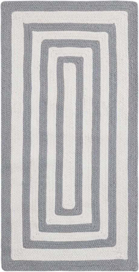 Washable Gray and White 2' x 4' 1 Eco Verse Indoor Outdoor Washable Runner Area Rug Easy to Clean Stain Resistant & Durable Weather Resistant for Patio, Deck, Terrace, Balcony, Porch 100% PET Polyester (Recycled Plastic Bottles) for Sale at Rug Engine