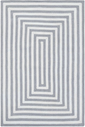 Washable Gray and White 4' 1 x 6' 1 Eco Verse Indoor Outdoor Washable Rectangle Area Rug Easy to Clean Stain Resistant & Durable Weather Resistant for Patio, Deck, Terrace, Balcony, Porch 100% PET Polyester (Recycled Plastic Bottles) for Sale at Rug Engine
