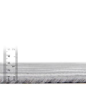 Washable Gray and White 7' 10 x 7' 10 Eco Verse Indoor Outdoor Washable Round Area Rug Easy to Clean Stain Resistant & Durable Weather Resistant for Patio, Deck, Terrace, Balcony, Porch 100% PET Polyester (Recycled Plastic Bottles) for Sale at Rug Engine