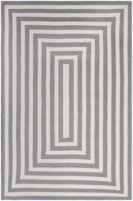 Washable Gray and White 5' 3 x 8' Eco Verse Indoor Outdoor Washable Rectangle Area Rug Easy to Clean Stain Resistant & Durable Weather Resistant for Patio, Deck, Terrace, Balcony, Porch 100% PET Polyester (Recycled Plastic Bottles) for Sale at Rug Engine