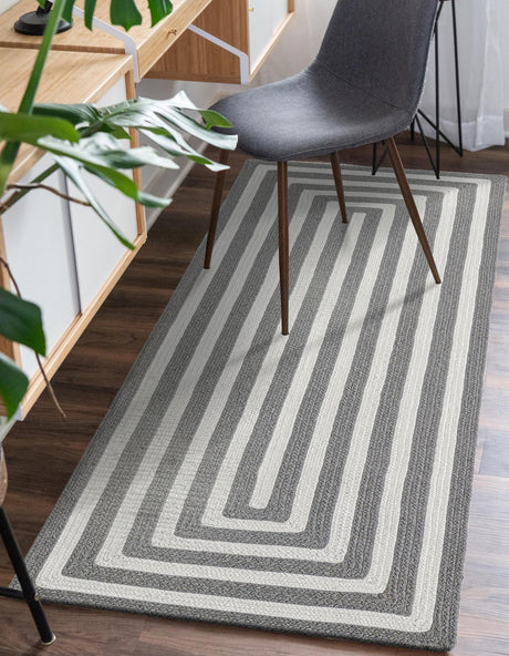 Washable Gray and White 2' x 4' 1 Eco Verse Indoor Outdoor Washable Runner Area Rug Easy to Clean Stain Resistant & Durable Weather Resistant for Patio, Deck, Terrace, Balcony, Porch 100% PET Polyester (Recycled Plastic Bottles) for Sale at Rug Engine