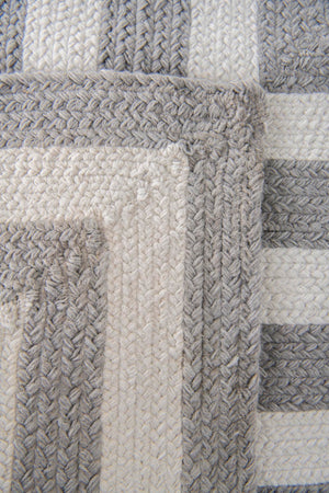 Washable Gray and White 2' x 4' 1 Eco Verse Indoor Outdoor Washable Runner Area Rug Easy to Clean Stain Resistant & Durable Weather Resistant for Patio, Deck, Terrace, Balcony, Porch 100% PET Polyester (Recycled Plastic Bottles) for Sale at Rug Engine