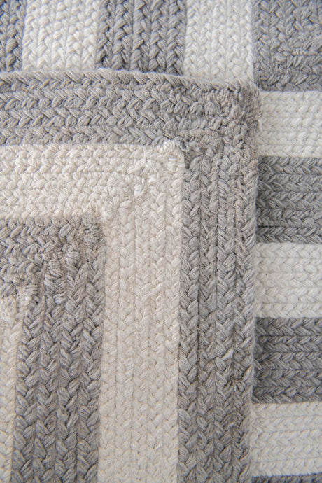 Washable Gray and White 2' x 4' 1 Eco Verse Indoor Outdoor Washable Runner Area Rug Easy to Clean Stain Resistant & Durable Weather Resistant for Patio, Deck, Terrace, Balcony, Porch 100% PET Polyester (Recycled Plastic Bottles) for Sale at Rug Engine