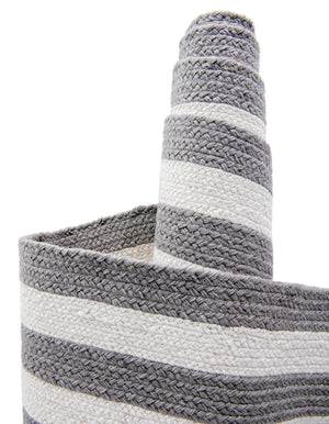 Washable Gray and White 2' x 4' 1 Eco Verse Indoor Outdoor Washable Runner Area Rug Easy to Clean Stain Resistant & Durable Weather Resistant for Patio, Deck, Terrace, Balcony, Porch 100% PET Polyester (Recycled Plastic Bottles) for Sale at Rug Engine