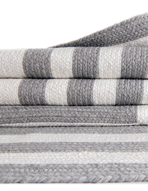 Washable Gray and White 2' x 4' 1 Eco Verse Indoor Outdoor Washable Runner Area Rug Easy to Clean Stain Resistant & Durable Weather Resistant for Patio, Deck, Terrace, Balcony, Porch 100% PET Polyester (Recycled Plastic Bottles) for Sale at Rug Engine