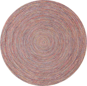 Washable Multicolor 10' x 10' Eco Verse Indoor Outdoor Washable Round Area Rug Easy to Clean Stain Resistant & Durable Weather Resistant for Patio, Deck, Terrace, Balcony, Porch 100% PET Polyester (Recycled Plastic Bottles) for Sale at Rug Engine