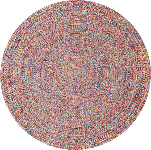 Washable Multicolor 10' x 10' Eco Verse Indoor Outdoor Washable Round Area Rug Easy to Clean Stain Resistant & Durable Weather Resistant for Patio, Deck, Terrace, Balcony, Porch 100% PET Polyester (Recycled Plastic Bottles) for Sale at Rug Engine