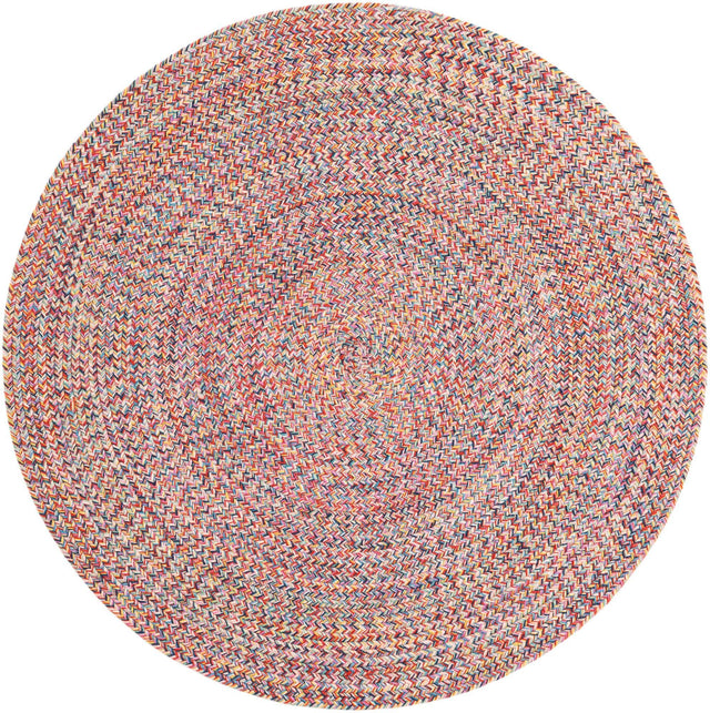 Washable Multicolor 3' 3 x 3' 3 Eco Verse Indoor Outdoor Washable Round Area Rug Easy to Clean Stain Resistant & Durable Weather Resistant for Patio, Deck, Terrace, Balcony, Porch 100% PET Polyester (Recycled Plastic Bottles) for Sale at Rug Engine