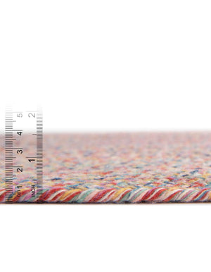Multicolor 5' 3 x 5' 3 Eco Verse Indoor Outdoor Washable Round Rug