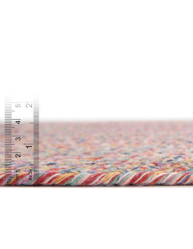 Multicolor 5' 3 x 5' 3 Eco Verse Indoor Outdoor Washable Round Rug