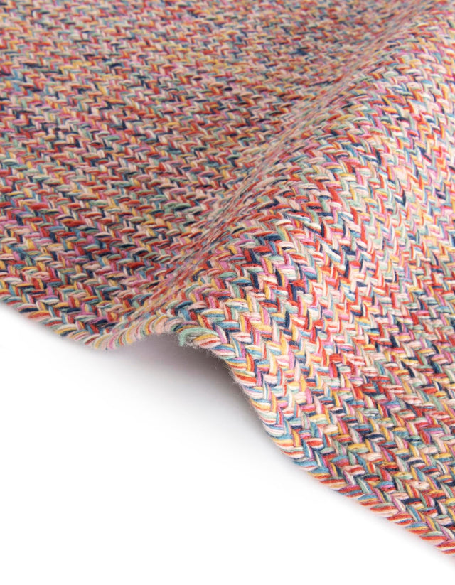 Multicolor 5' 3 x 5' 3 Eco Verse Indoor Outdoor Washable Round Rug