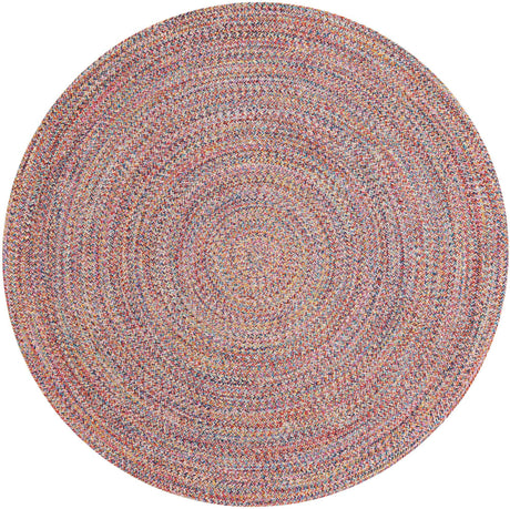 Multicolor 5' 3 x 5' 3 Eco Verse Indoor Outdoor Washable Round Rug