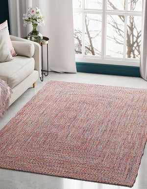 Multicolor 5' 3 x 8' Eco Verse Indoor Outdoor Washable Rectangle Rug