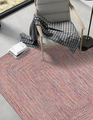 Multicolor 5' 3 x 8' Eco Verse Indoor Outdoor Washable Rectangle Rug