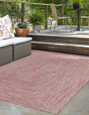 Multicolor 5' 3 x 8' Eco Verse Indoor Outdoor Washable Rectangle Rug